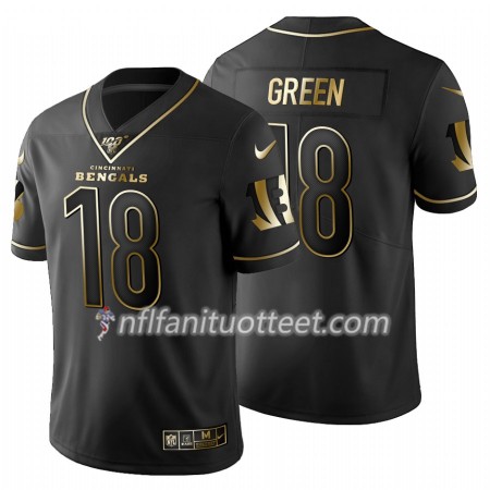 Miesten Cincinnati Bengals NFL Pelipaita A.J. Green 18 Nike Musta Golden Edition 100th